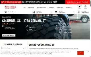 Firestone Complete Auto Care of Columbia website