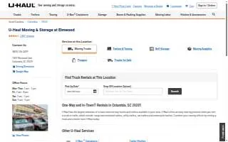 U-Haul Moving & Storage at Elmwood website