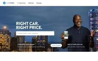 Carvana Columbia website