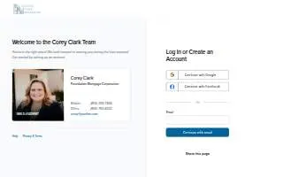 Corey Clark Mortgage Consultant of Foundation Mortgage website