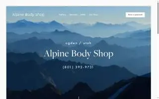 Alpine Body Shop Inc website