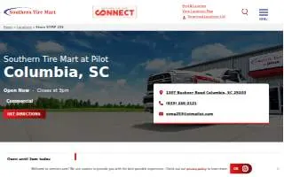 Southern Tire Mart at Pilot of Columbia website
