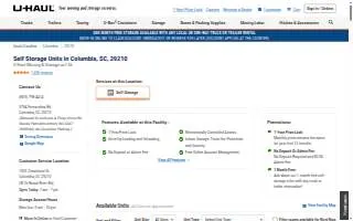 U-Haul Moving & Storage at I-26 website