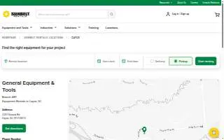 Sunbelt Rentals of Cayce website
