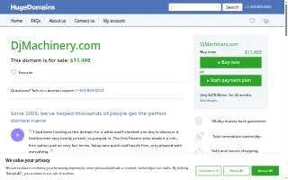 D & J Machinery & Rigging website