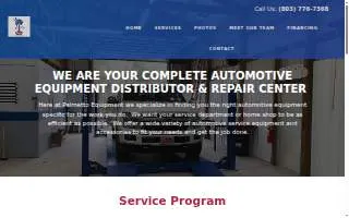 Palmetto Equipment Sales & Services website