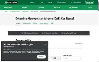 Enterprise Rent-A-Car of West Columbia website