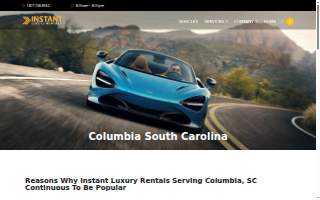 Exotic Car Rental Columbia | Instant Luxury Rentals