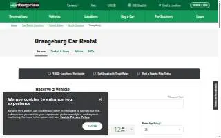 Enterprise Rent-A-Car of Orangeburg website