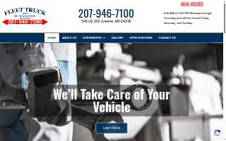 Fleet Truck Repair LLC website