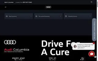 Jim Hudson Audi Columbia Service Center website