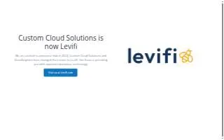 Custom Cloud Solutions website