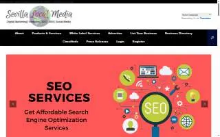 Sevilla Local Media SEO Digital Marketing website