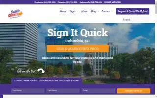 Sign it Quick Columbia website