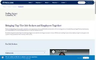Prolink of Columbia website