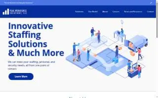Peak Workforce Solutions Columbia website