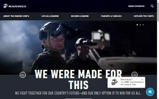 US Marine Corps Recruiting Station COLUMBIA website