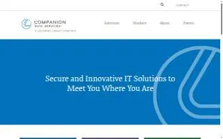 Companion Data Services website