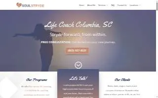 Life Coach Columbia – Soul Stryde website
