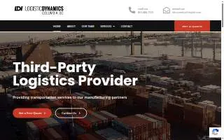 Logistic Dynamics Columbia website