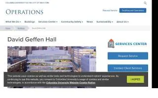 Columbia Business School, David Geffen Hall website