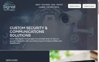 Signal Technologies website