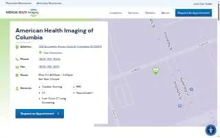 American Health Imaging of Columbia website