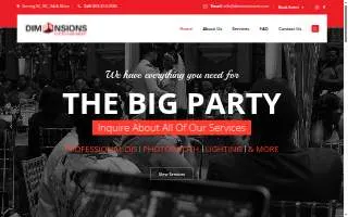 Dimensions Entertainment of Columbia website