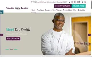 Premier Smile Center - Columbia website