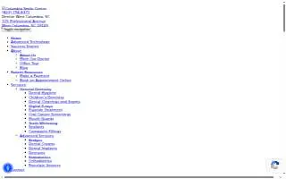 Columbia Smile Center website