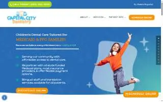 Capital City Dentistry of Columbia website