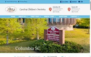 Carolina Children's Dentistry of Columbia website