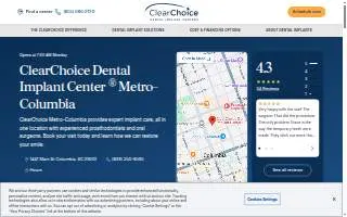 ClearChoice Dental Implant Center of Columbia website
