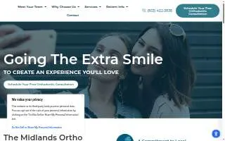 Midlands Orthodontics website