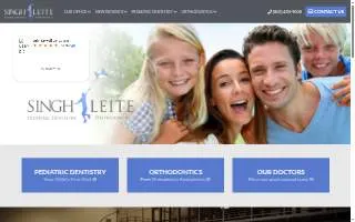 Leite Orthodontics website