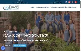 Davis Orthodontics of Irmo website