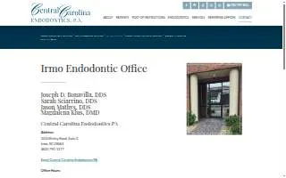 Central Carolina Endodontics - Irmo website