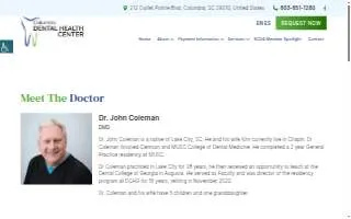 Dr. John Coleman of Columbia website