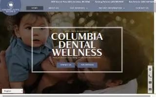 Columbia Dental Wellness website