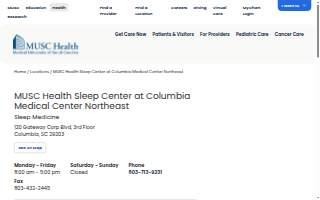 MUSC Health Sleep Center at Columbia Medical Center Northeast