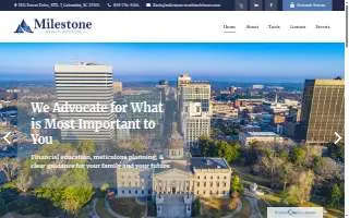 Milestone Wealth Advisors David Grookett/Zach Coggins website