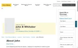 Edward Jones - Financial Advisor: John B Whitaker, CFP® website