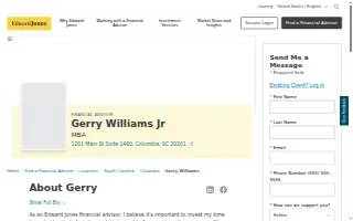 Edward Jones - Financial Advisor: Gerry Williams Jr website