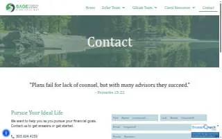 Sage Financial Systems website