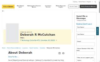 Edward Jones - Financial Advisor: Deborah R McCutchan
