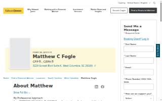 Edward Jones - Financial Advisor: Matthew C Fogle, CFP®