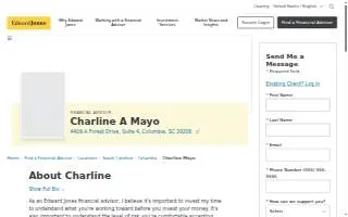 Edward Jones - Financial Advisor: Charline A Mayo website