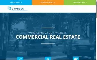 Cypress Commercial & Investment Real Estate website