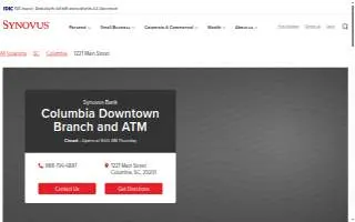 Synovus Bank of Columbia website