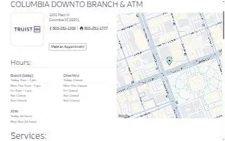 Truist of Columbia website